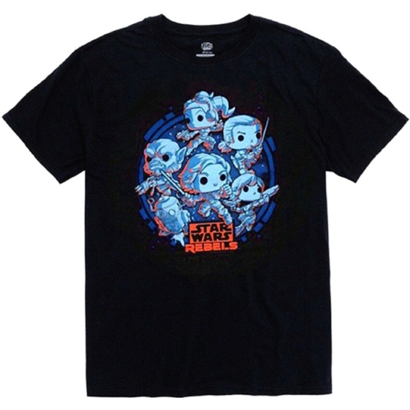 NEW 2017 Funko Pop Star Wars Smuggler's Bounty Rebels T-Shirt Size Medium - Picture 1 of 3